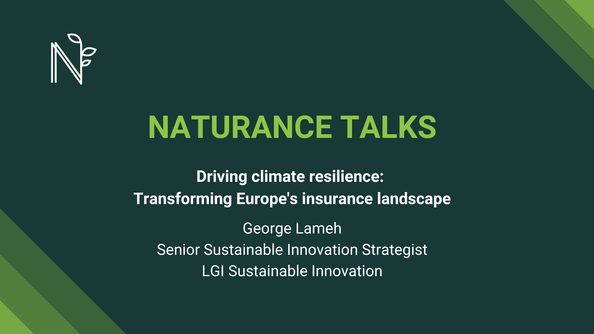 George Lameh: Driving Climate Reslience, Transforming Europe's Insurance Landscape